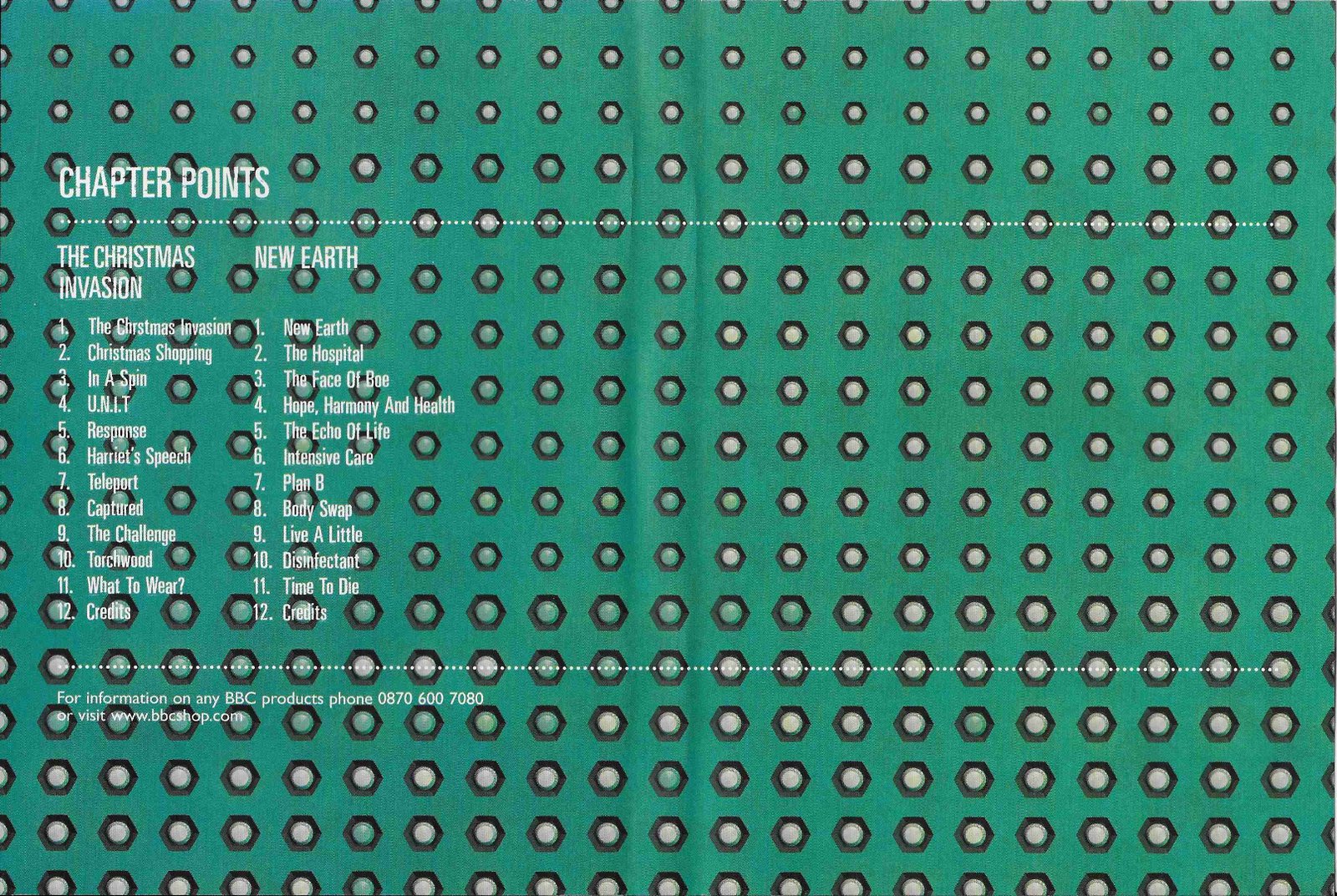 Middle of cover of BBCDVD 1960